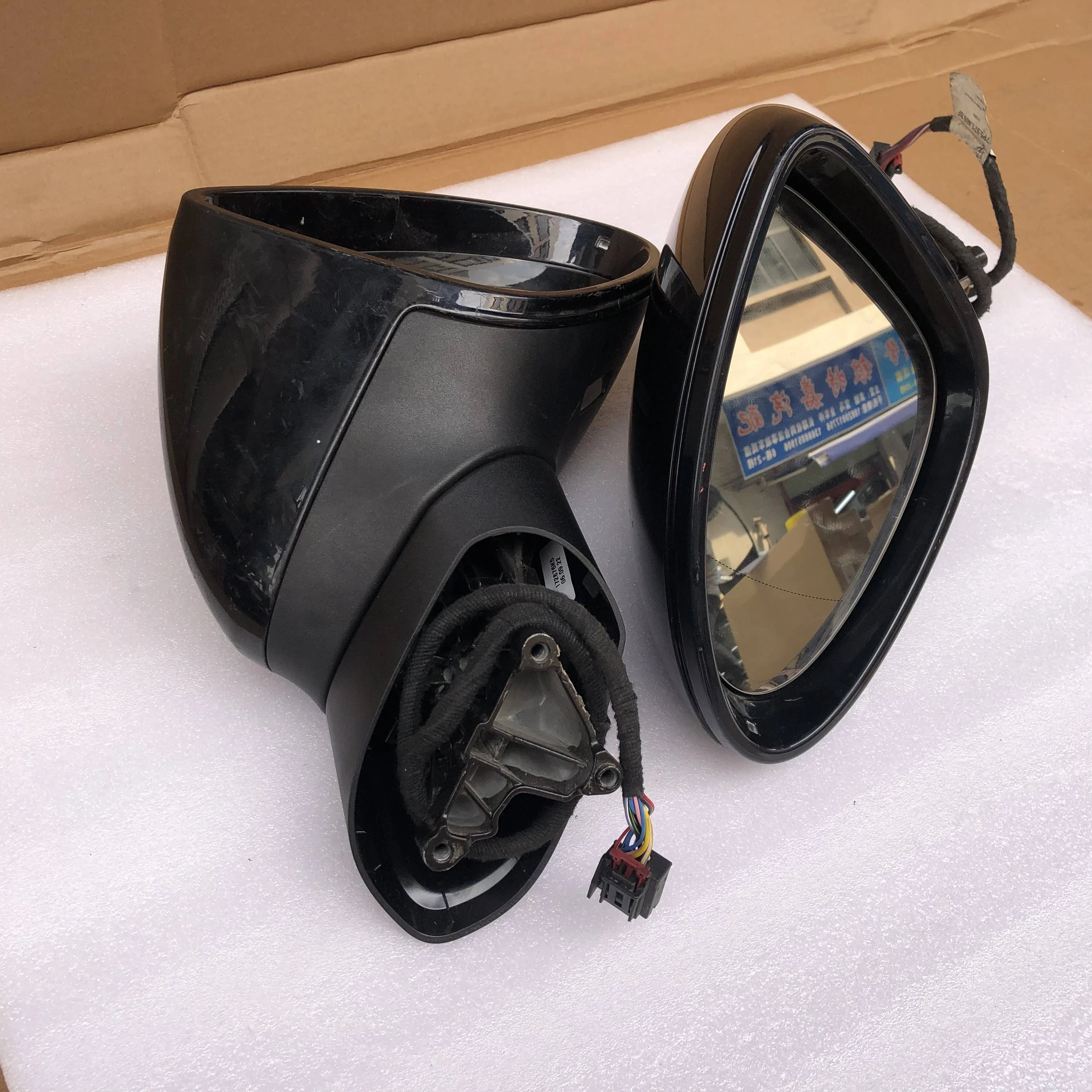 for Porsche Cayenne 958 rearview mirror original used reverse mirror assembly