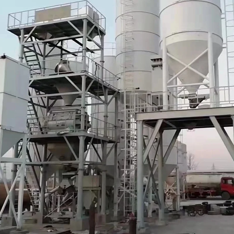 dry mortar mixing machine Thermal mortar mix equipment twin shaft paddle non-gravity mixer  1-5 Ton China Dry Mortar Mix Plant
