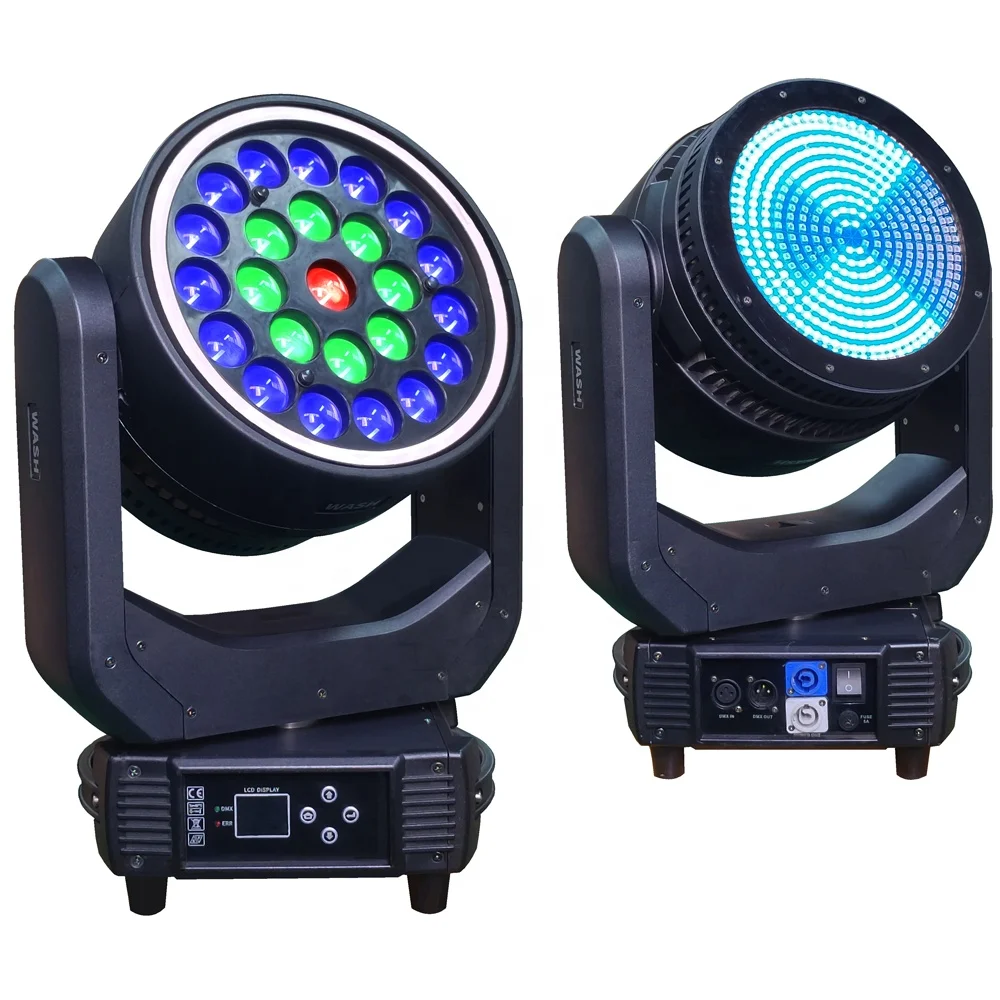 New Design Entertainment 24x30W RGBW Beam Zoom Wash Strobe 3in1 LED Moving Head wash Stage Light