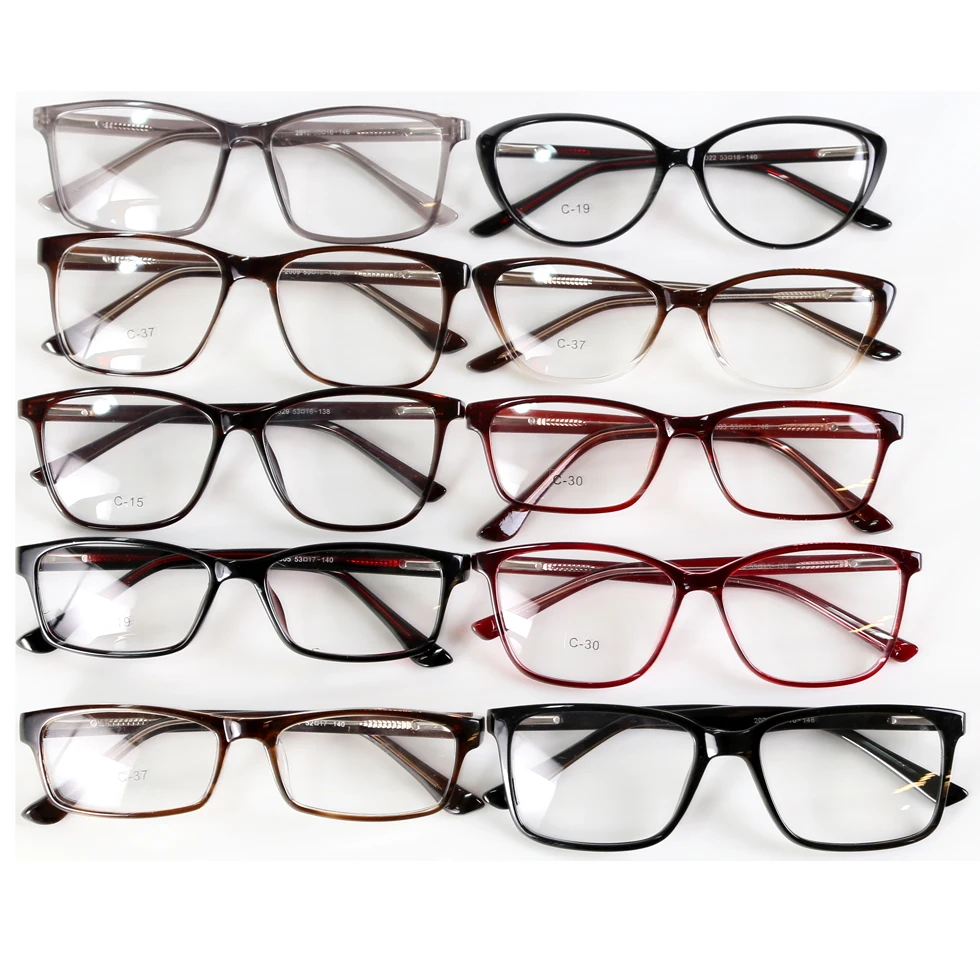 2021 Ready To Ship Goods Stock Wholesale CP material 2022 Eyeglasses Eyewear Frames Optical Unisex Retro Square Eye Glasses 2019