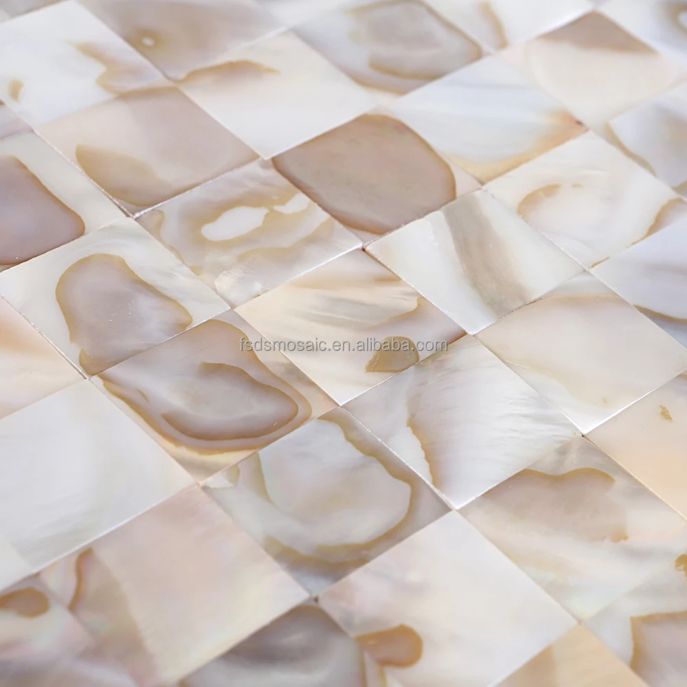 Hotel Background Natural Shell Mosaic Mother of Pearl Mosaic Tile Supplier for Bathroom
