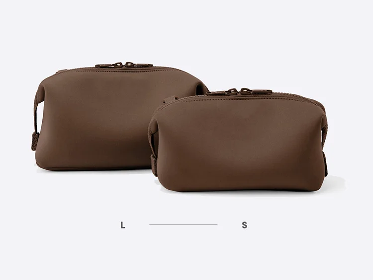 High Quality Neoprene Custom  Cosmetic Pouch with Removable Zipper Pouch Neoprene Makeup Bag