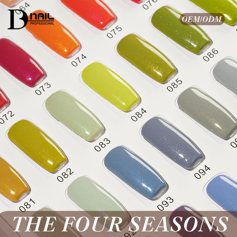 ICE NOVA Seasonal Nail Polish Nail Polish Customize Logo Full Collection Color Gel Polish Four Seasonal Glue