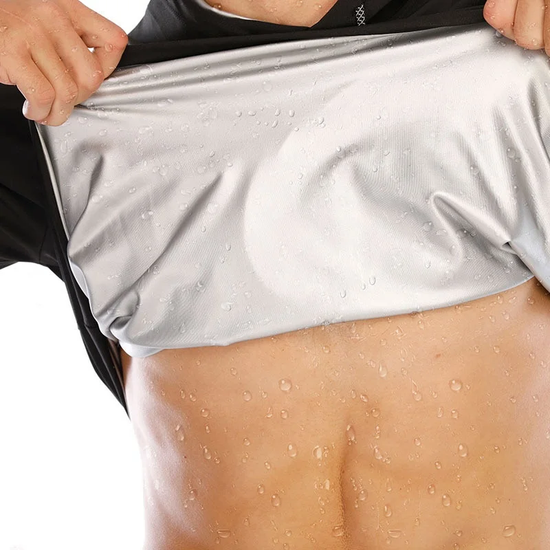 Custom logo training running fitness clothing high elastic plus size lose weight burning fat men women sweat suits