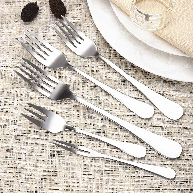 Forks In Different Sizes Dinner Fork Salad Dessert Tea Fruit Mirror Silver Stainless Steel Fork In Bulk