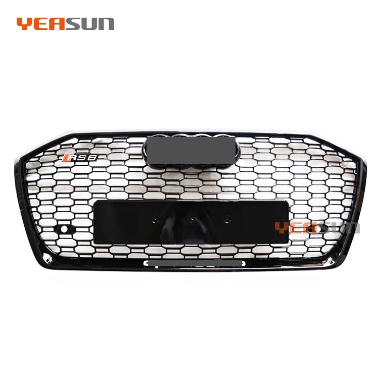 RS6 новый стиль решетки сетки бампер решетка C8 RS6 для Audi A6 S6 2019 2020