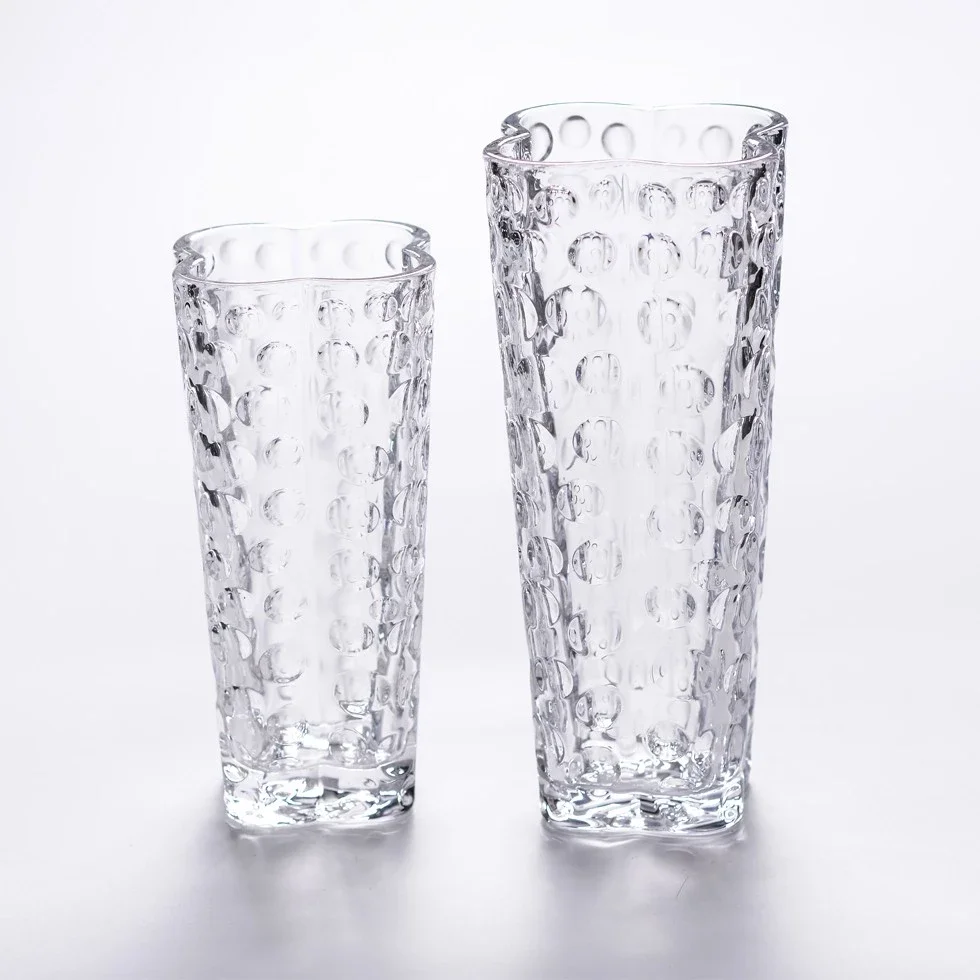 Wholesale shanxi clear non acrylic glass cube vase