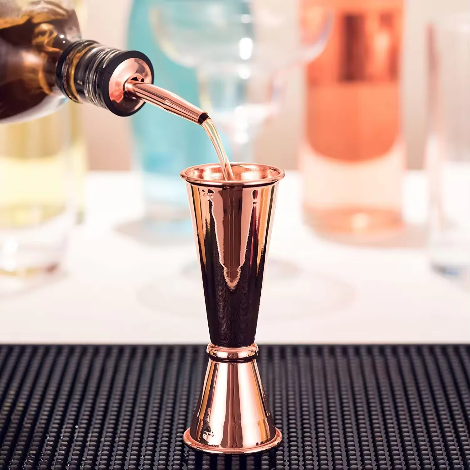 wine dispenser cocktail shakers stainless steel mini  luxury gold pink cocktail shaker set kit