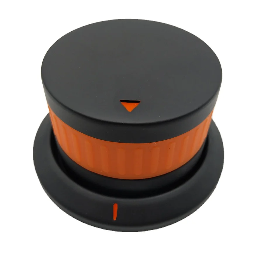 High End black color zinc alloy die-cast gas oven knobs