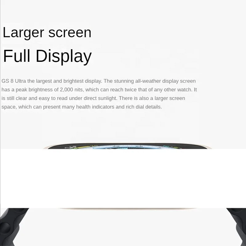 Wearable NFC GS8 SmartWatch Series 8 Always-on Display Body Temperature BT Call fashion men Smart watch for Iphone 13 14 pro max