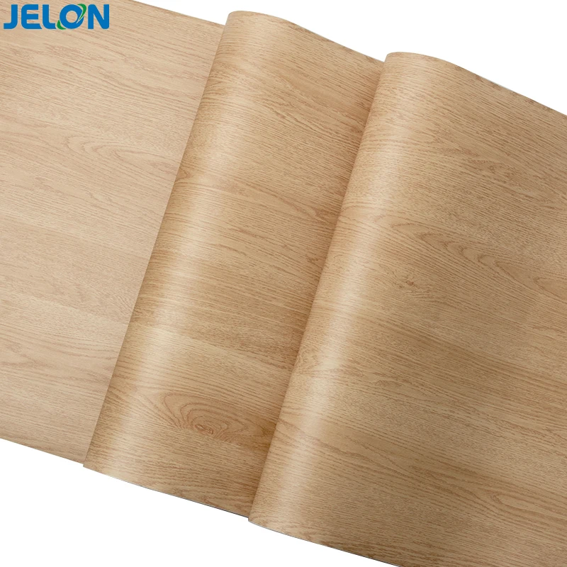 Wood grain color furniture cabinet doors pvc membrane pvc film decorative