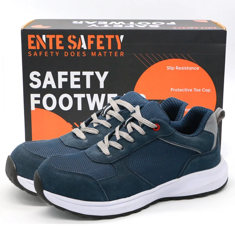 ENTE SAFETY Toe Cap Sport Light Weight Labor Construction Shoes Footwear Anti-smash Cat Steel Toe Safety Shoes For Men