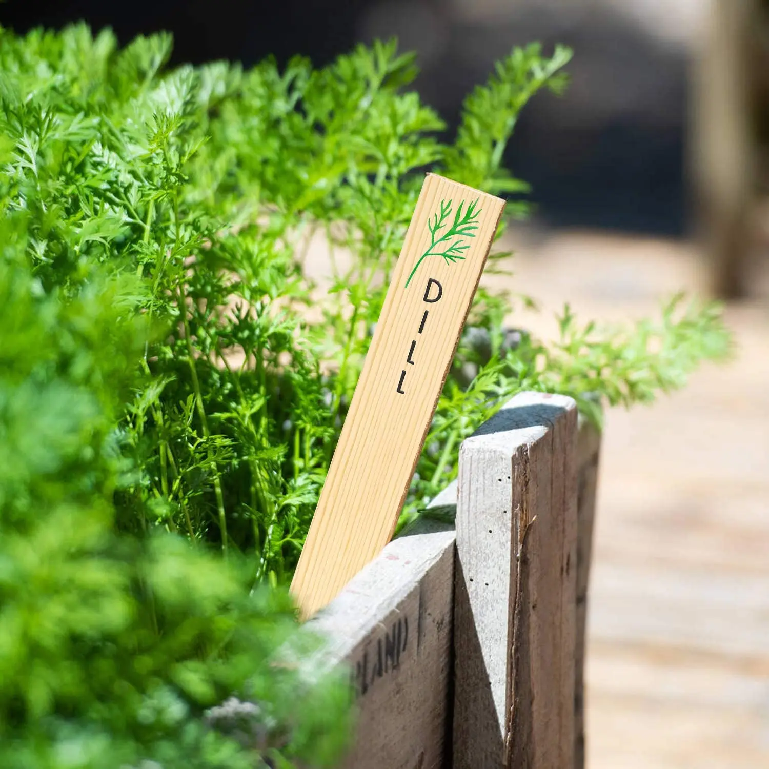 Wholesale Vegetable Garden Stakes Herbs Garden Custom Bamboo Germinate Markers For Mom