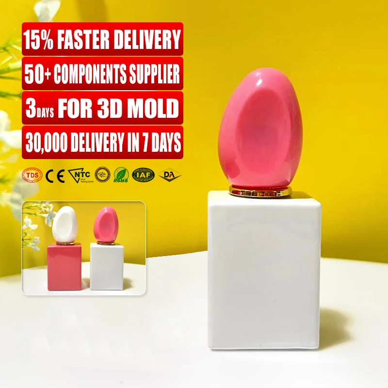 15ml Luxury Packaging Square Cosmetic Bulk Unique Empty UV Gel Nail Polish Bottle With Brush