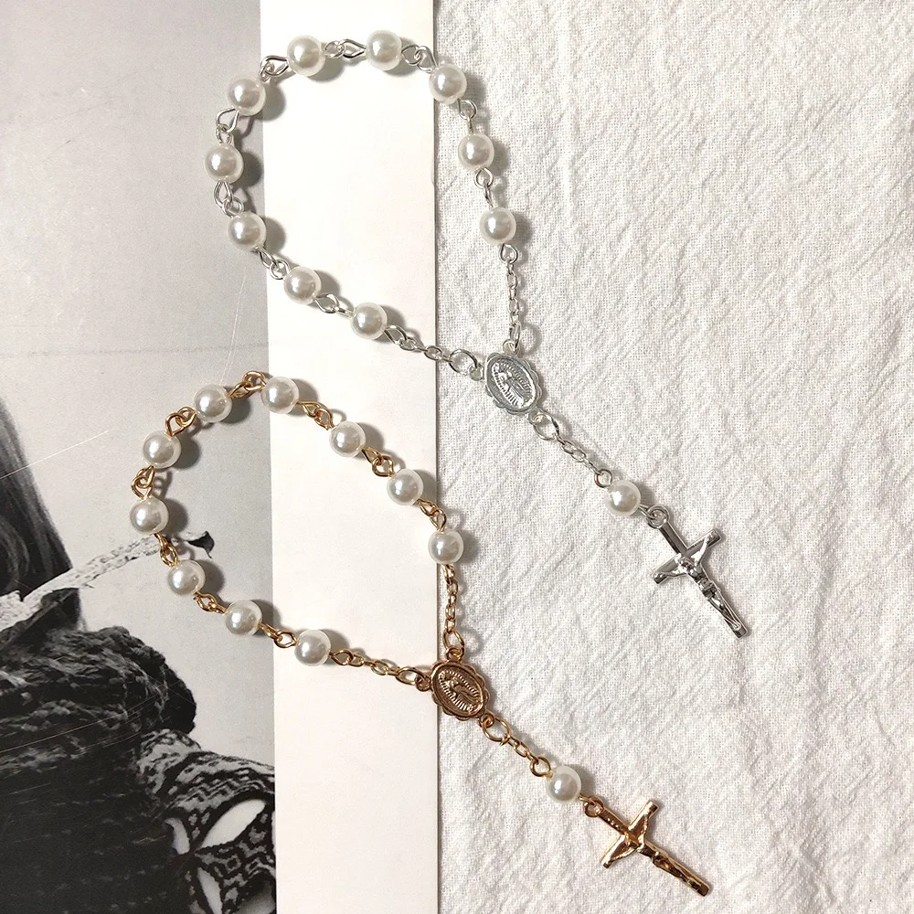 Antique Muslim Unborn Babies Italian Religious Fashion Rosary Custom Catholic alloy Mini Rosary in bag