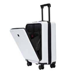 New Arrivals TSA lock universal wheels aluminum luggage luxury aluminum silent wheel wide trolley suitcase