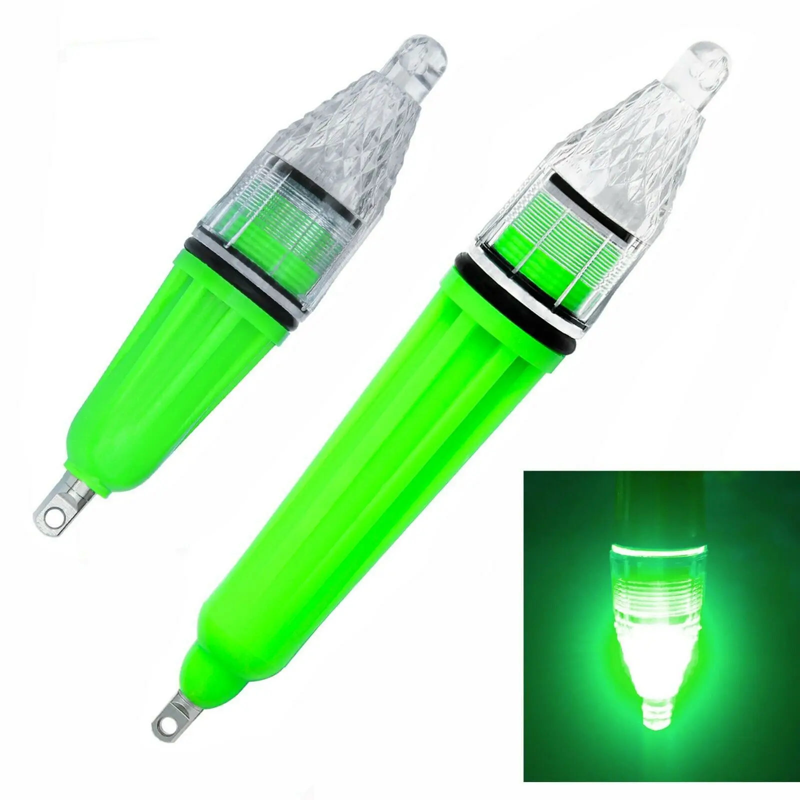 100% WATERPROOF commercial sea bait led Green fishing lights underwater