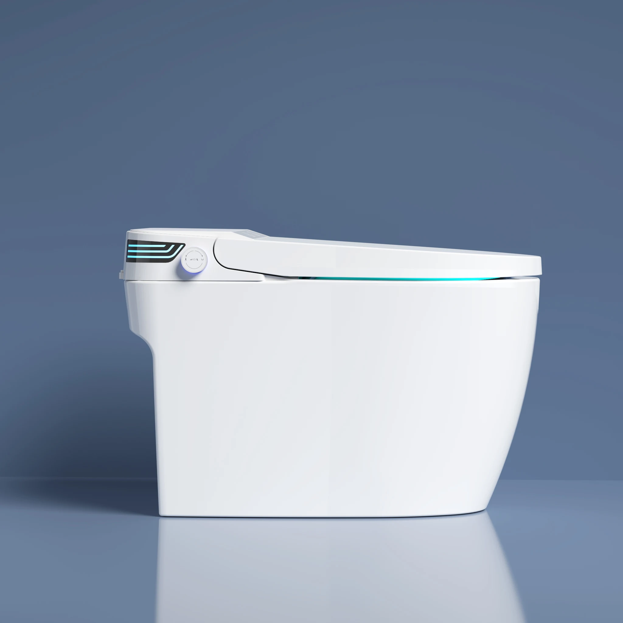 Custom Smart Elongated Toilet Hotel Home Bath Porcelain Wc Toilet One Piece