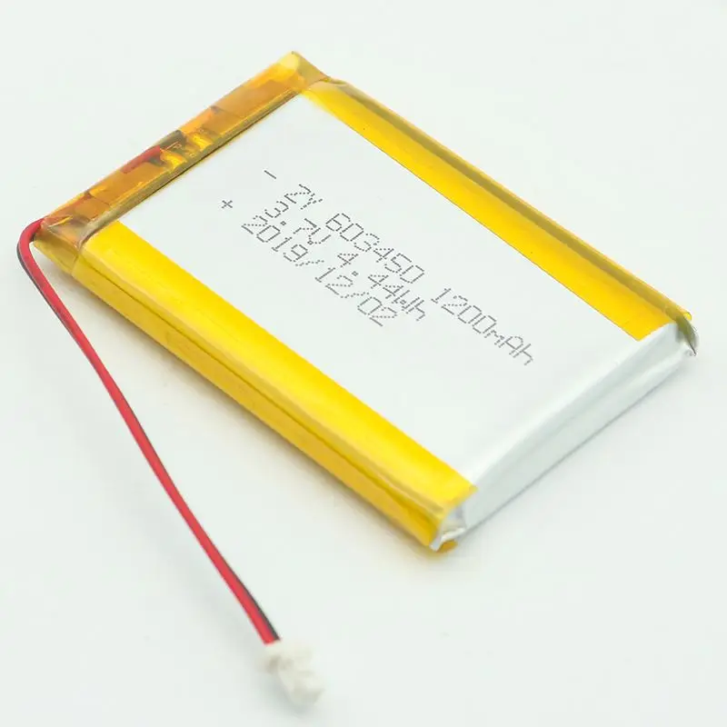 
Custom Micro 603450 3.7V 1200mAh Lipo Battery For Electric Products 