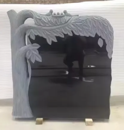 Wholesale Sample Design Gravestone Black Granite Tombstone And Monuments Headstone