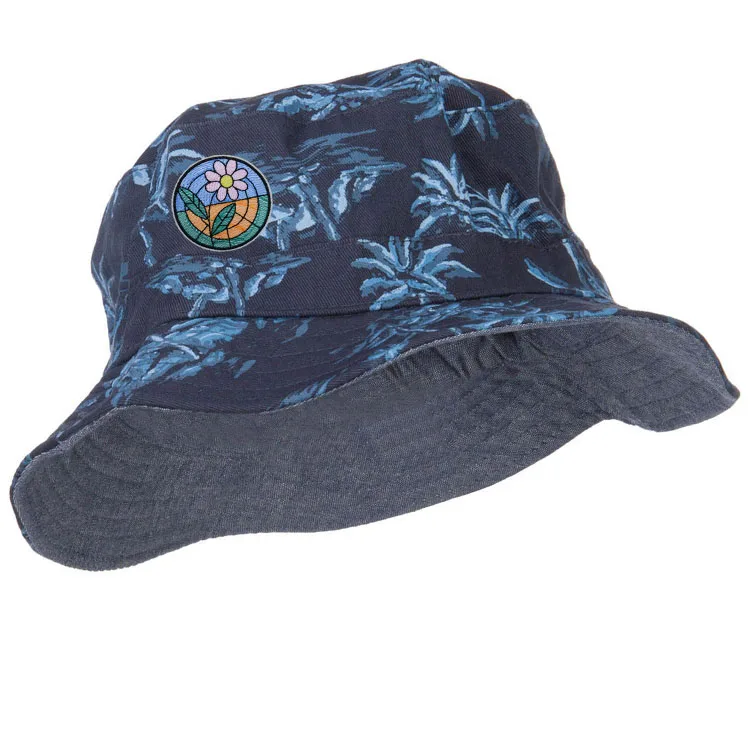 Wholesale Oem Factory Custom Your Logo Pattern All Over Print Fisherman Sun Shade Beach Cap Bucket Hat