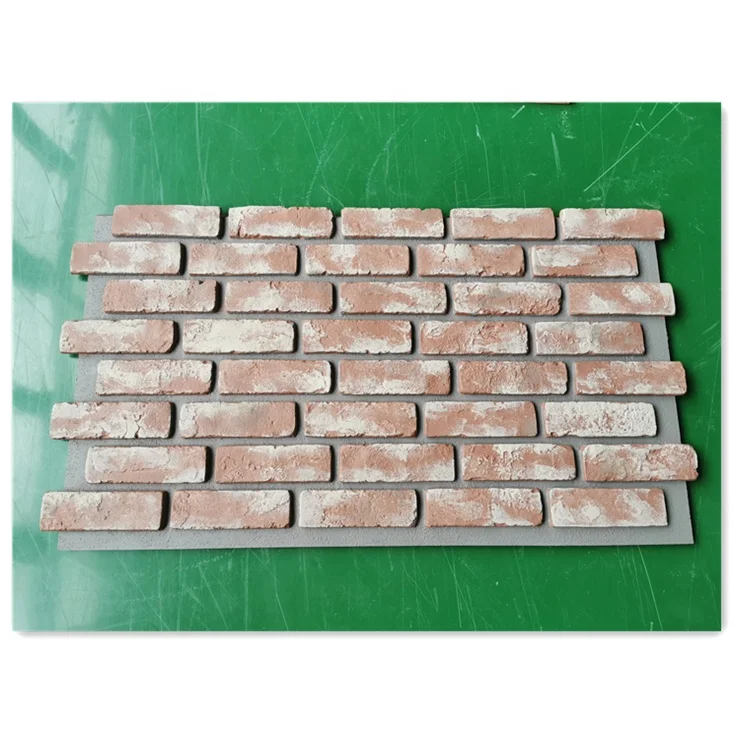 NEU House exterior facade brick thin clay cladding panel brick for decoration PU Stone Veneer Wall Panel