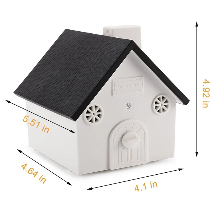 Outdoor ultrasonic No Bark Bird Box for Dogs - Bird House/Dog Barking Deterrent Devices waterproof bark control
