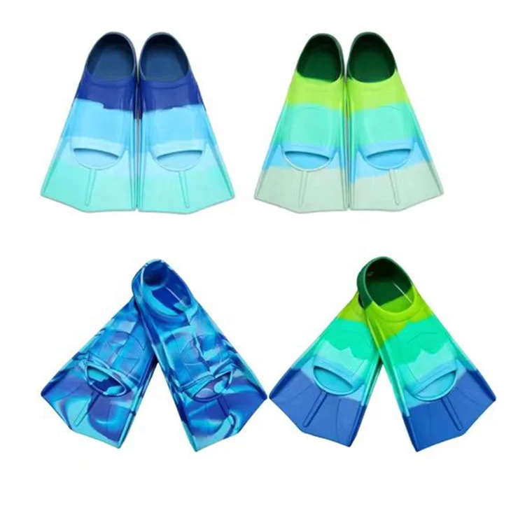Soft Silicone Swim Fins Surf And Swimming Pool Training Kids Exercise Scuba Fins