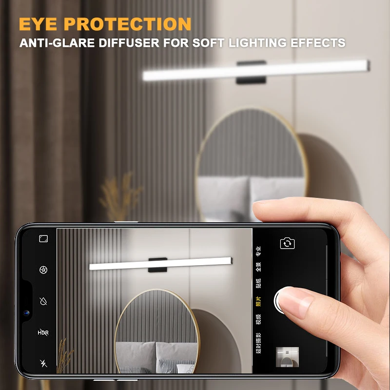 Brandon Minimalism LED Mirror Headlight 10W-25W Indoor Wall Light Bathroom Vanity Lighting Fixture for Hotels Aluminum Lamp Body