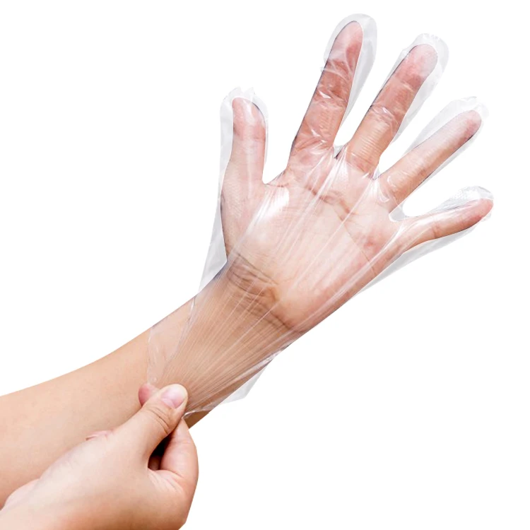 Wholesale Price Disposal Pe Tpe Ldpe Hands Protection Plastic Gloves Size Customized Household Gloves