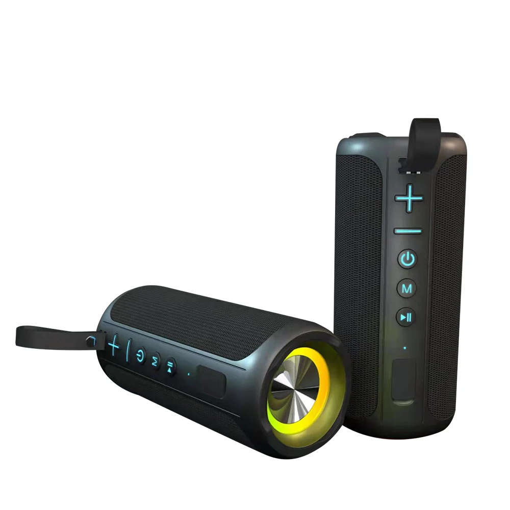 CYB-S7X IPX6 15w dual speaker with high power output built-in 2400mAh large capacity battery/LED lighting for outdoor