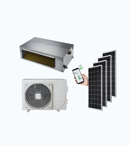 Солнечный кондиционер r410a солнечный для дома полная цена 18kbtu off grid DC48V