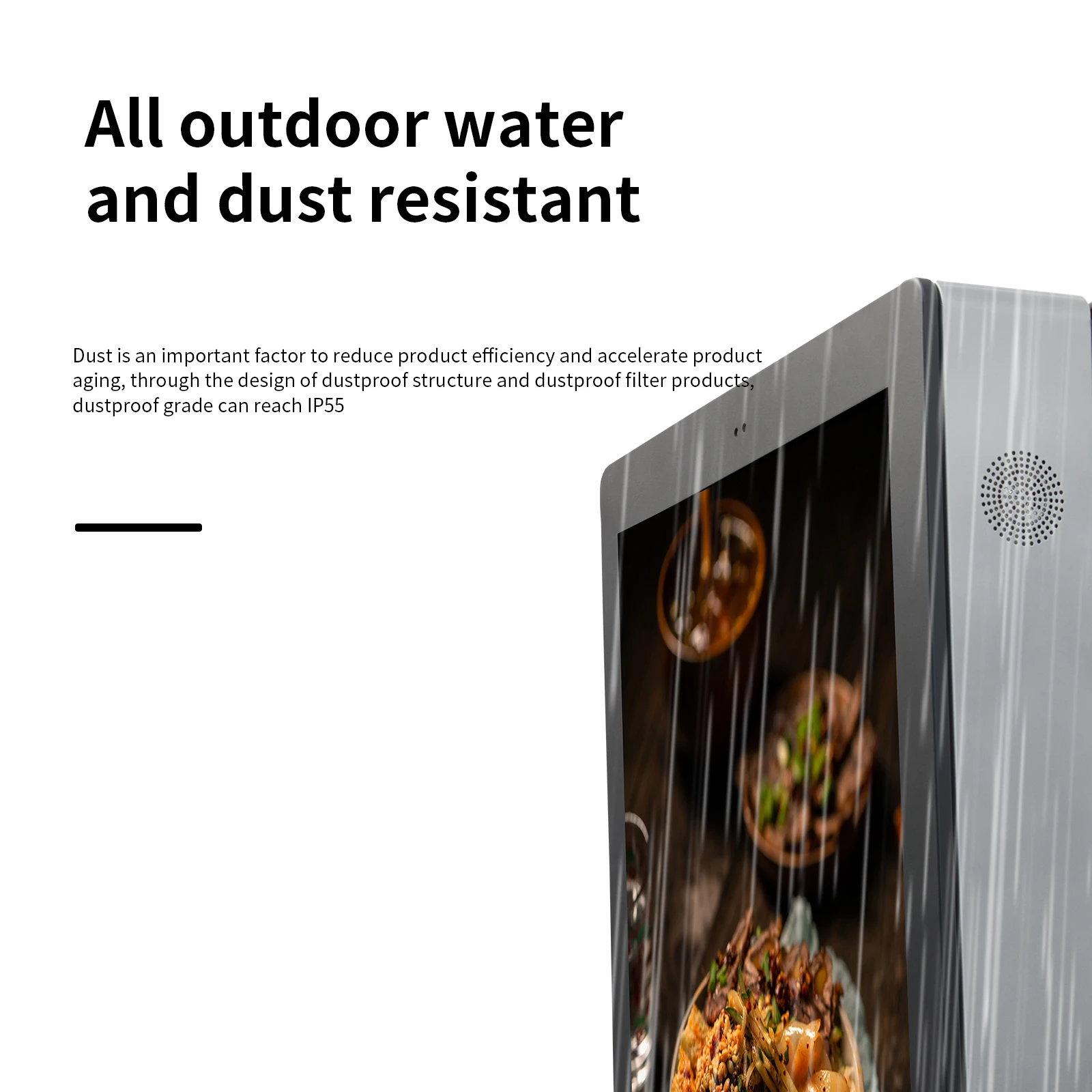 55/65 Inch Outdoor Capacitive LCD Video Digital Kiosk Waterproof Interactive Advertising TV Touch Screen