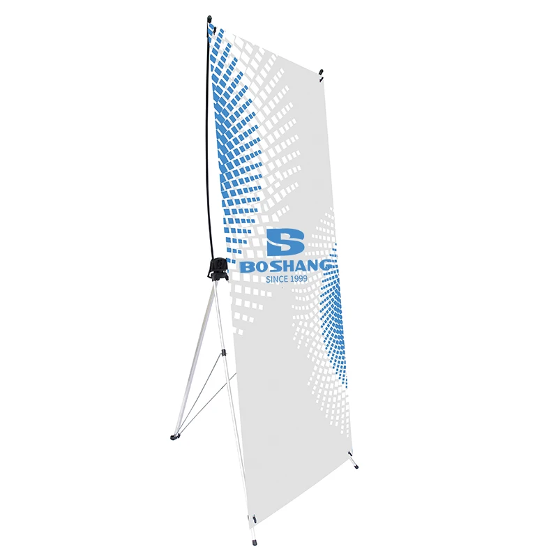 Economic x banner display Outdoor Aluminum Material X style Stand Display x frame banner stand for Advertising Post