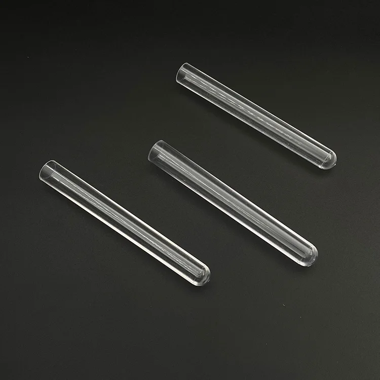 Одноразовые лабораторные прозрачные пробирки с крышками