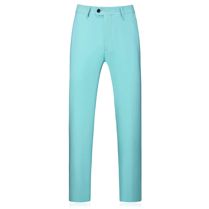 Оптовая продажа светло-голубого цвета, полу-штаны для детей пальто брюки мужской костюм 3 предмета slim fit Мужские костюмы