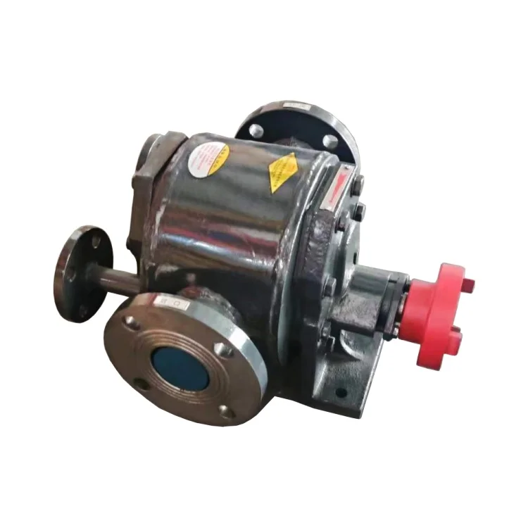 High Viscosity Paraffin Transfer Pump Single-Stage Structure Gear Pump Reducer Rotary Pump Electrically Operated OEM Application
