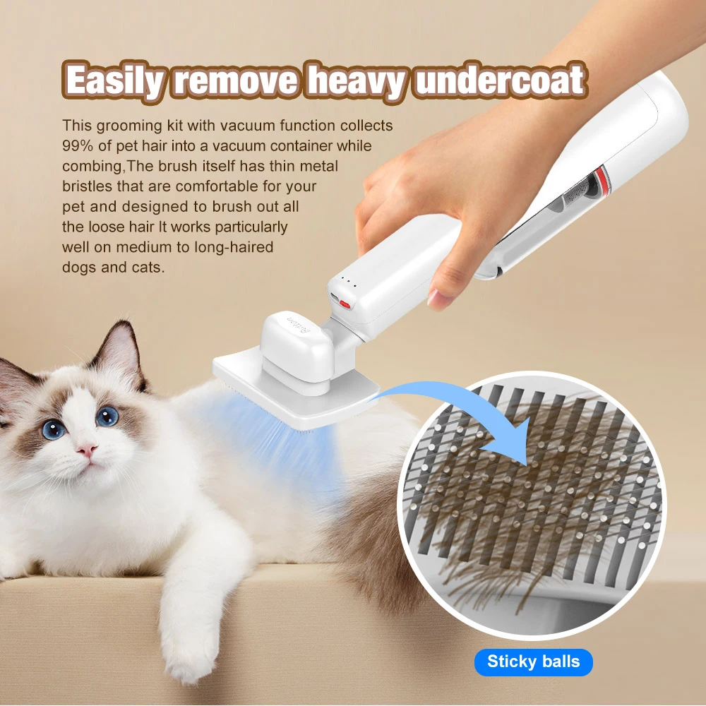 3 in 1 Portable Handheld Wireless Cordless BLDC Home Pet Hair Grooming Dry Vacuum Cleaner