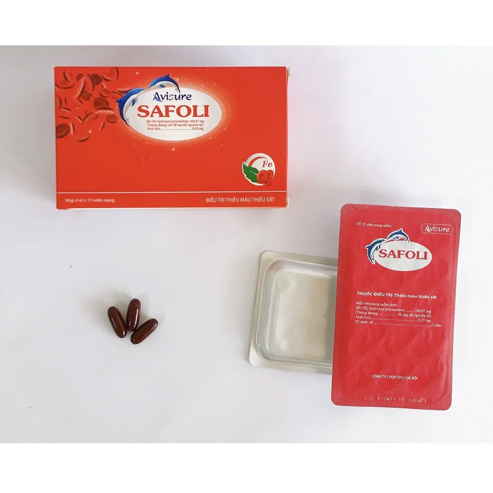 
Soft capsule Organic Ferrous Complex plus Folic Acid for Pregnancy and Children Iron III hydroxyde polymaltose Health supplement 