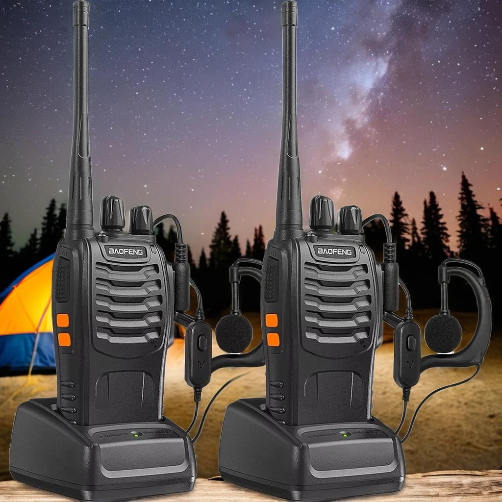 BF-888S портативная рация Baofen UHF 400-470 МГц, 2 Вт, 1500 мАч