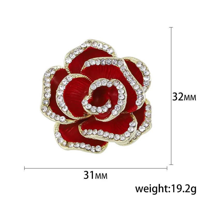 M3330 Fashion Floral Brooch Ladies Rose Flower Brooch Jewelry Wholesale