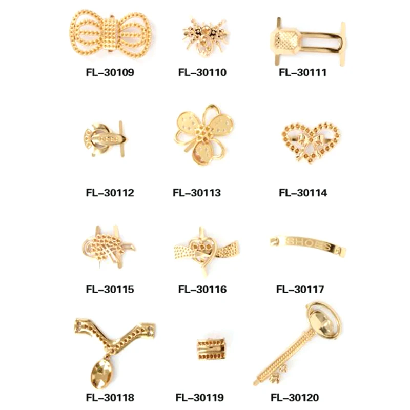 HJ Engraved Printed Logo Metal Shoe Lace Buckle  Sneaker Shoe Tag Shoelace Lock Zinc Alloy Shoe Buckle