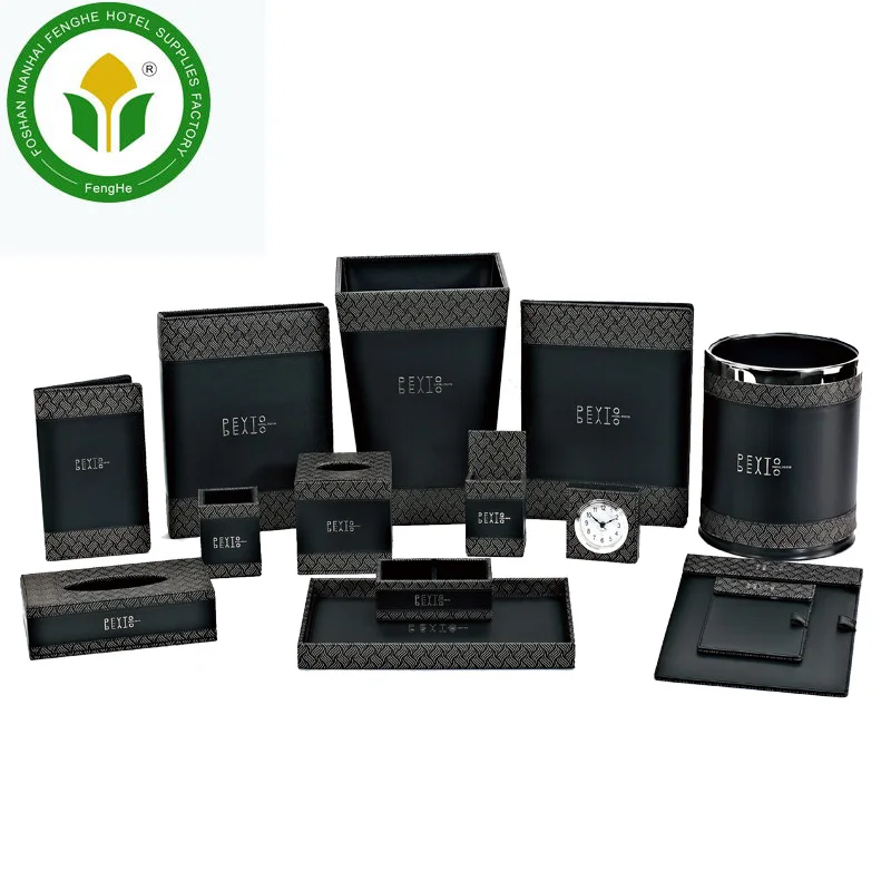 Restaurant hotel supplies hotel black leather amenities leather accessories