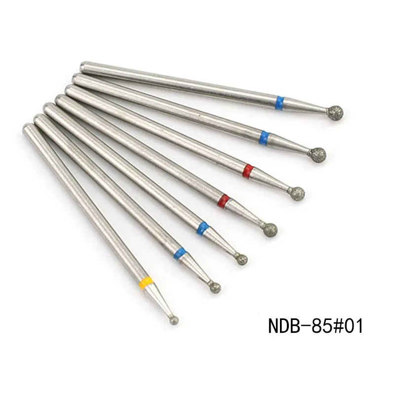 7pcs Diamond Milling Cutter for Manicure Set Nail Drill Bits Accessories Nozzles for Manicure Cutters Pedicure Sanding Nail File