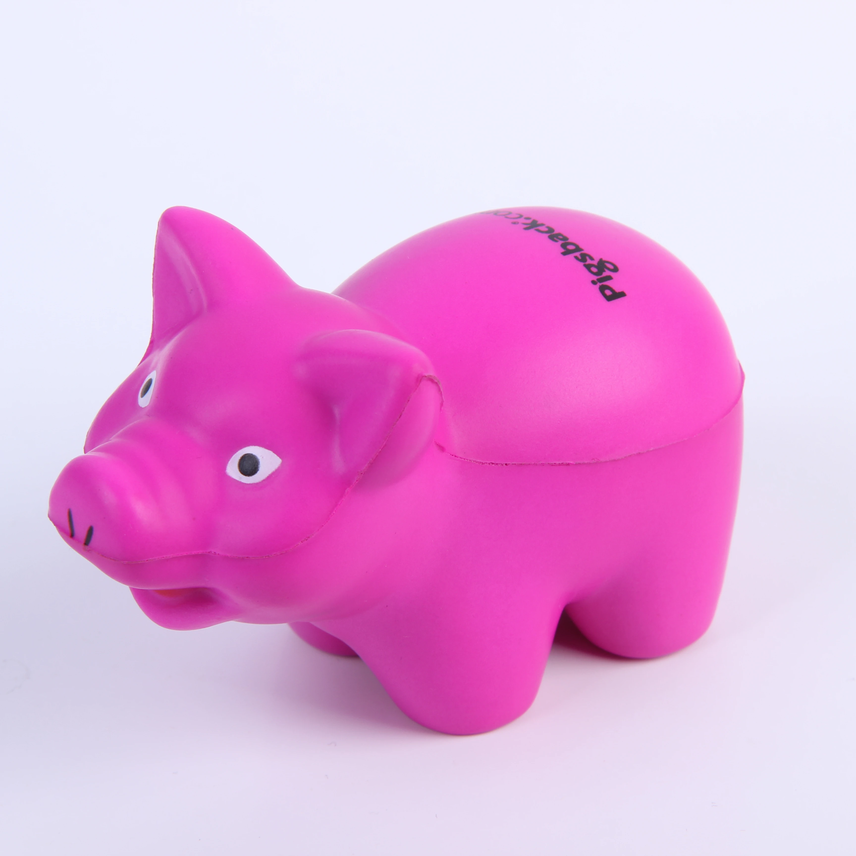 Promotional PU Foam Animal Pig Stress Ball Custom Logo PU Anti Stress Toy Ball Squeeze Toys