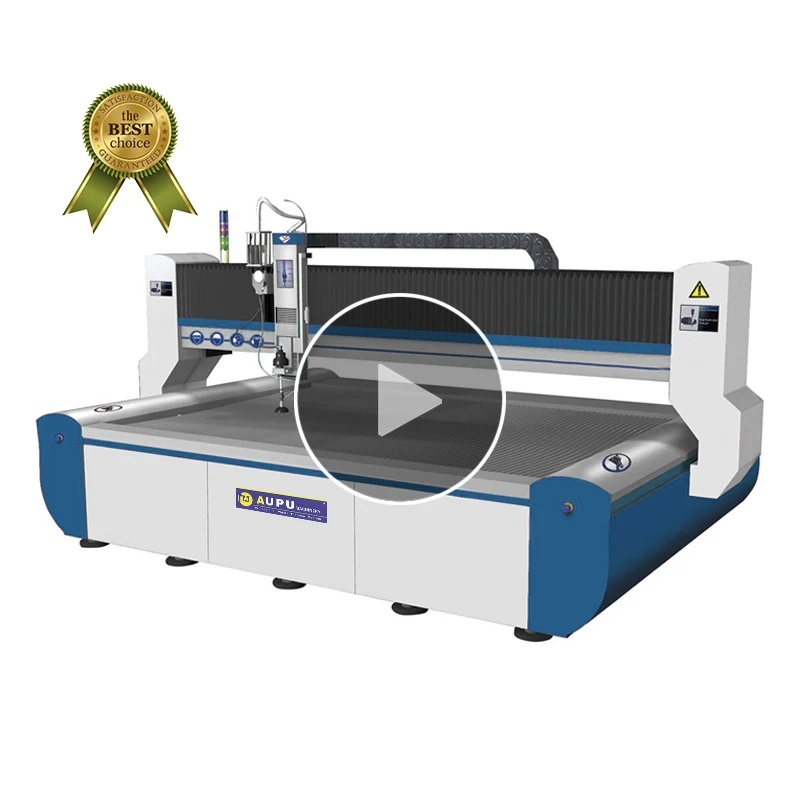 3D 3 оси высокого давления Козловых ЧПУ абразивной струей воды для резки алюминиевой полоской для водоструйный автомат для резки для продажи