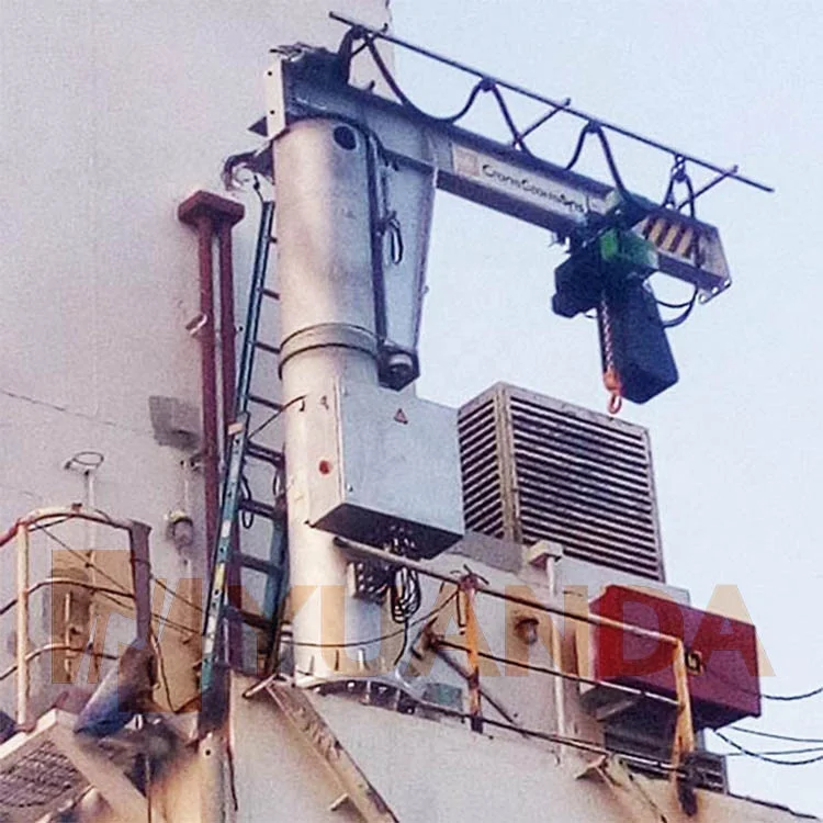 China Cleanroom 1 2 3 5 ton Pillar Column Slewing Cantilever Food Hot Dipped Galvanized SS Stainless Steel Jib Crane