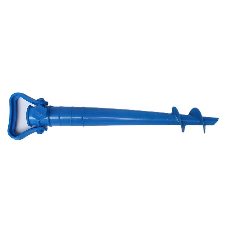 Colorful Outdoor Beach Umbrella Plastic Accessory Sand Anchor   Two Screw for Securing the Umbrella