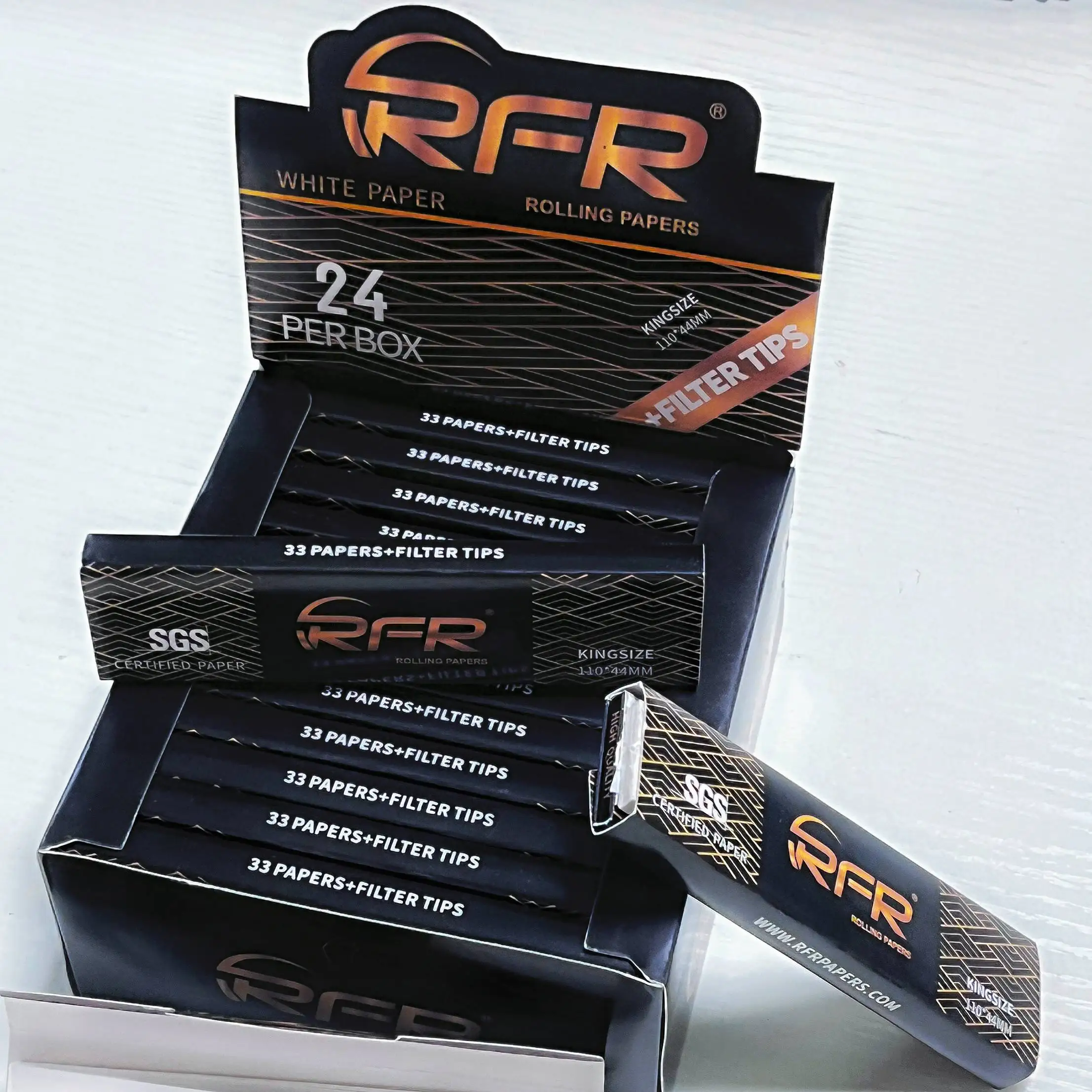 Premium Smoking Paper Roll Custom OEM Rolling Papers Long Papers Smoking King Size 32 leaves with Tips