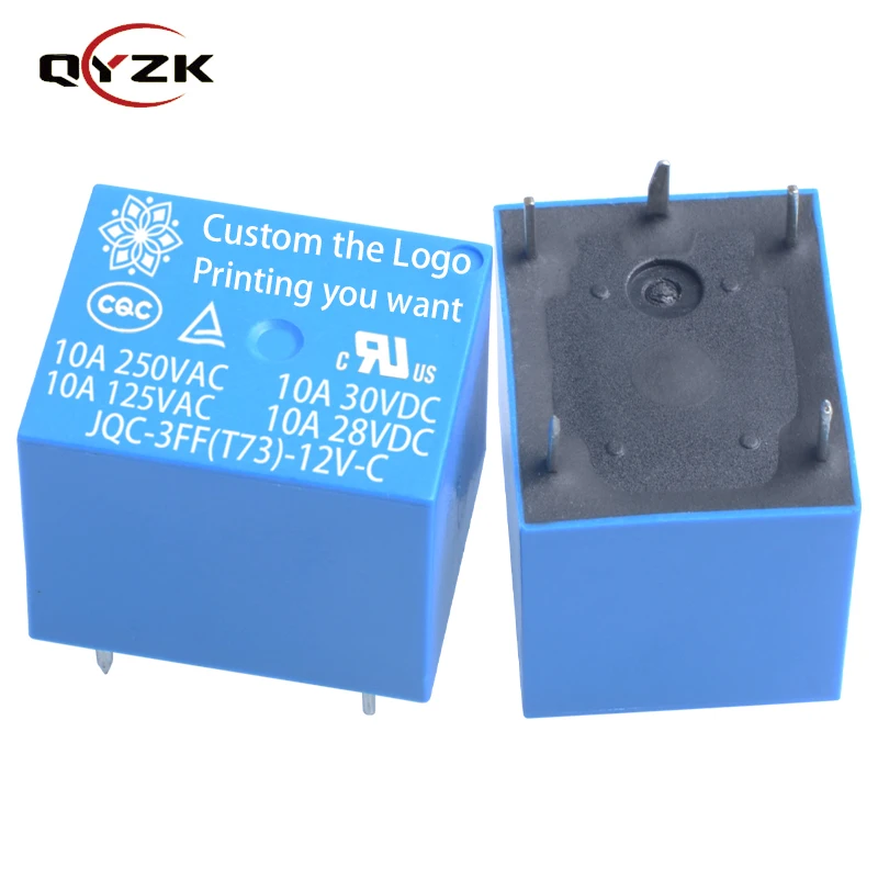 Rele Micro Logos Afk De 4 Electromagnetic 10A 10Amp 1 Co Dc 5V 12V 24 24V 24Vdc 4 Pin 5Pines 5 Pines T73 Power Mini Rele